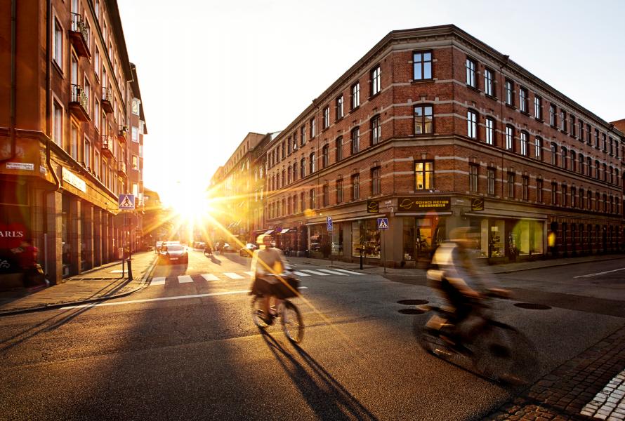 Cyklar i korsning i Malmö